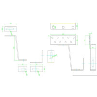 S1 Dachhaken 3-fach verstellbar – Edelstahl 2