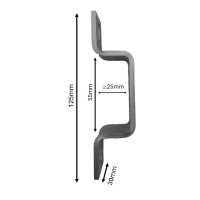 Solar-Montage 4-Kant Haken für eckige Geländer 3